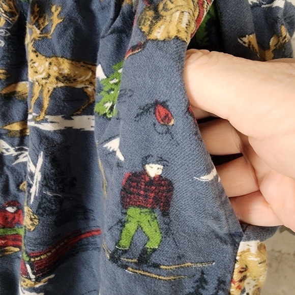 Eddie Bauer Flannel PJ Pants Outdoors Fishing Hunting  Blue Size Large - Picture 5 of 11